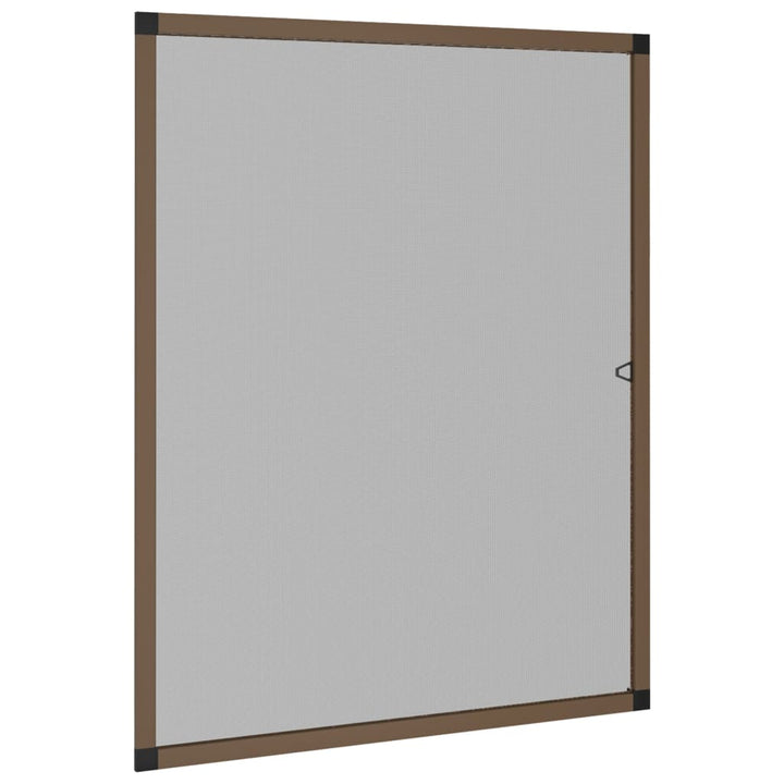 insektnet til vinduer 100x120 cm brun