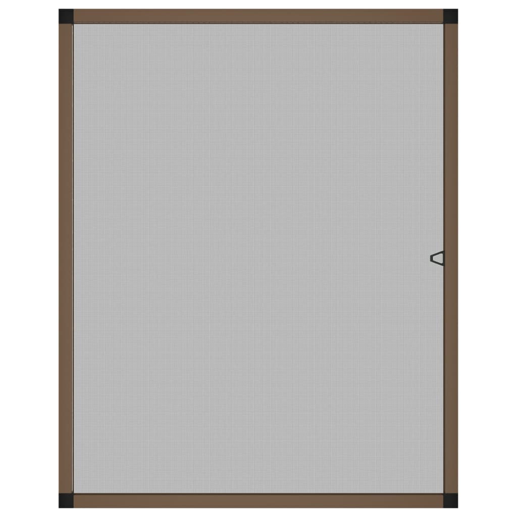 insektnet til vinduer 100x120 cm brun