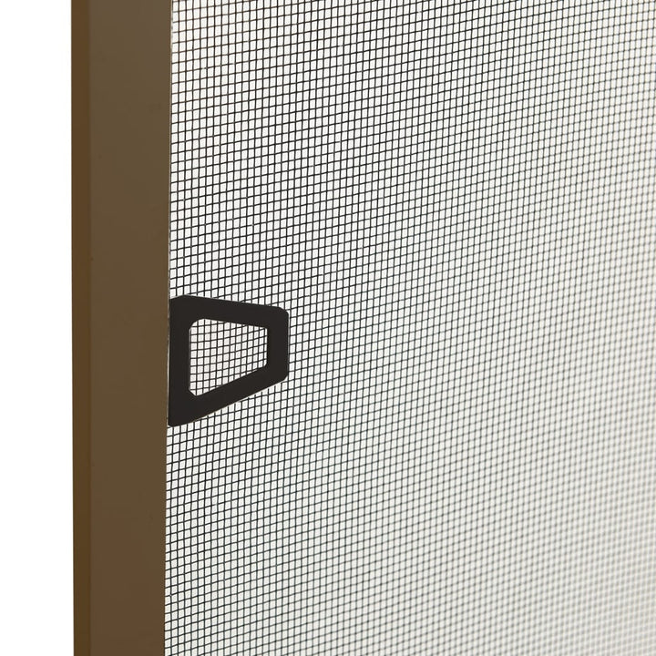 insektnet til vinduer 100x120 cm brun