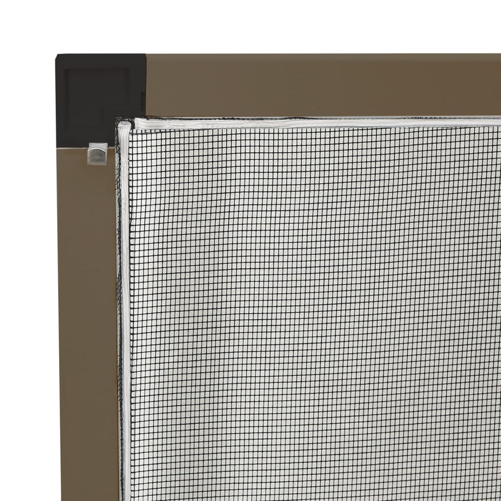 insektnet til vinduer 100x120 cm brun