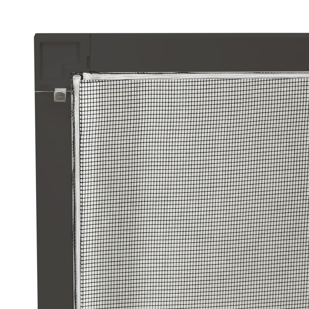 insektnet til vinduer 80x120 cm antracitgrå