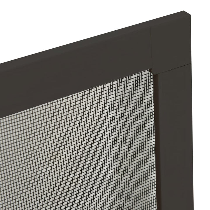 insektnet til vinduer 90x120 cm antracitgrå