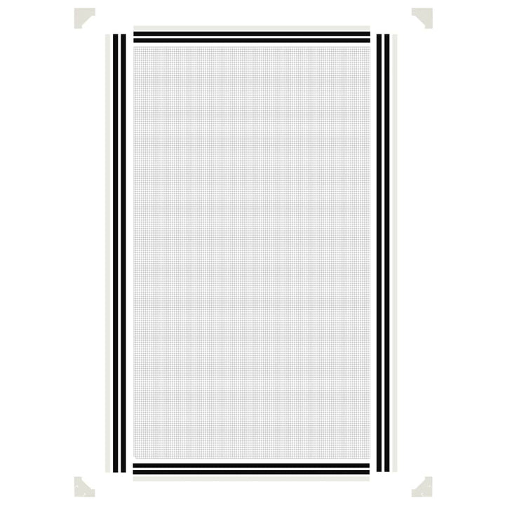 magnetisk insektnet til vinduer 80x140 cm hvid