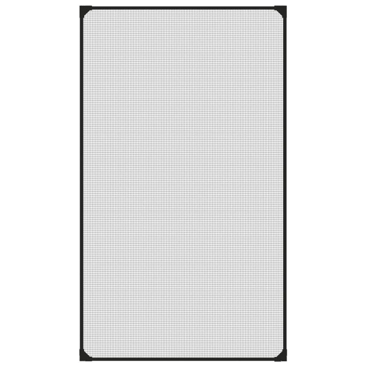 magnetisk insektnet til vinduer 80x140 cm antracitgrå