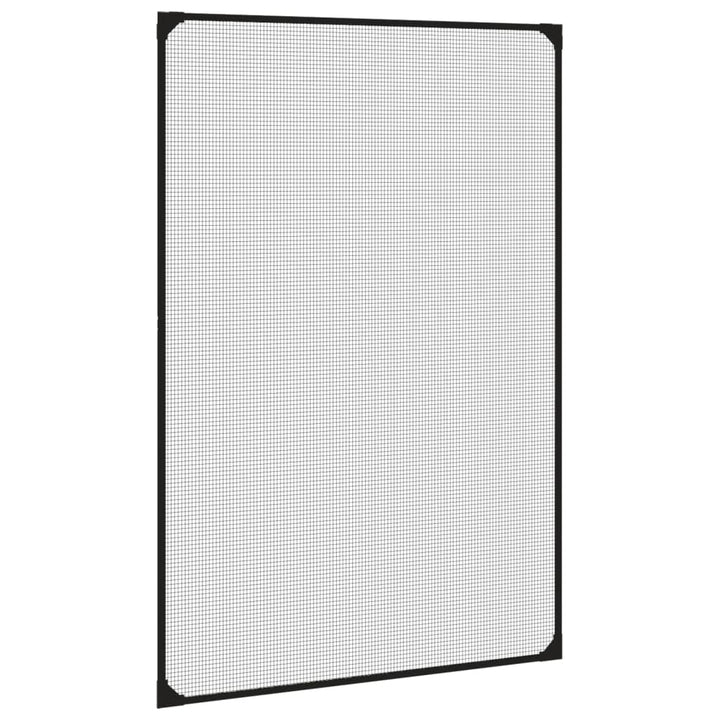 magnetisk insektnet til vinduer 80x120 cm antracitgrå