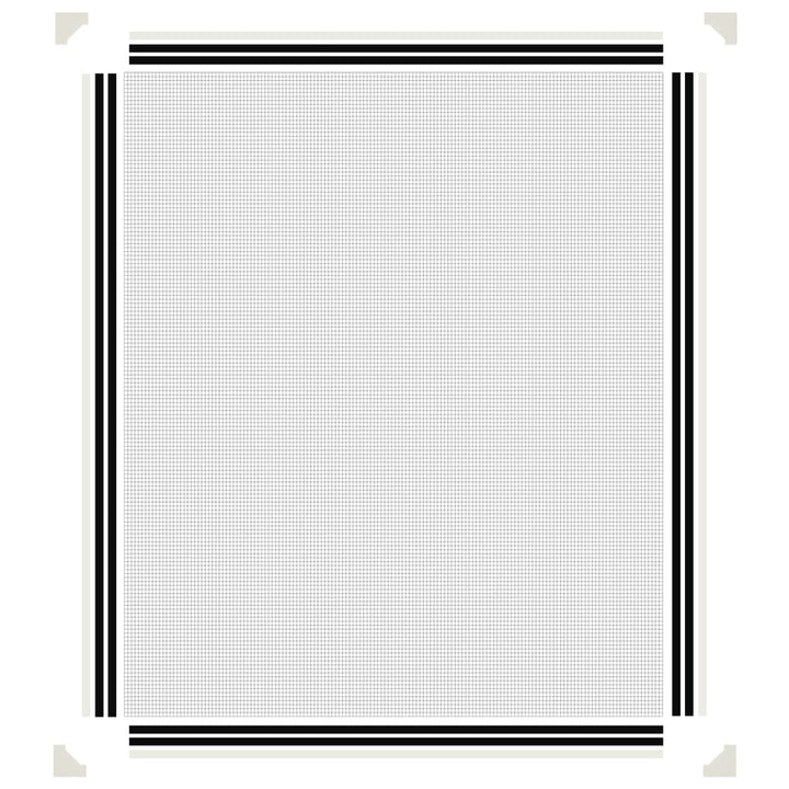 magnetisk insektnet til vinduer 100x120 cm hvid