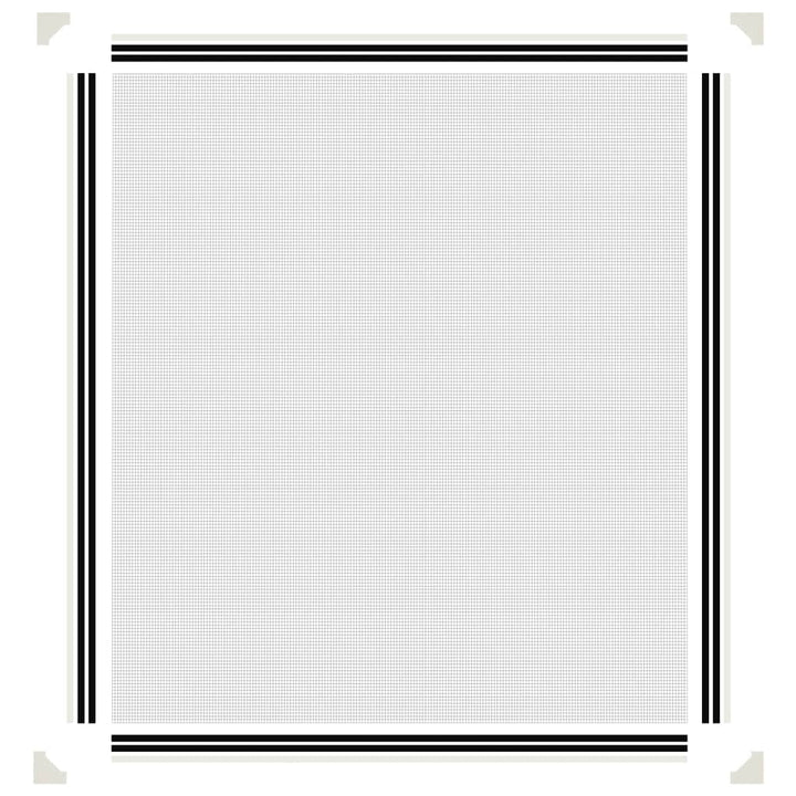 magnetisk insektnet til vinduer 120x140 cm hvid