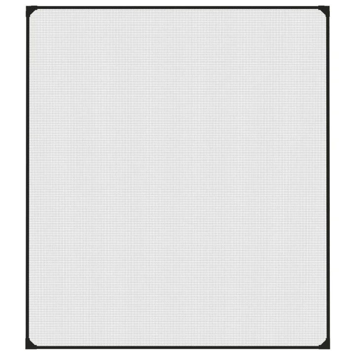 magnetisk insektnet til vinduer 120x140 cm antracitgrå