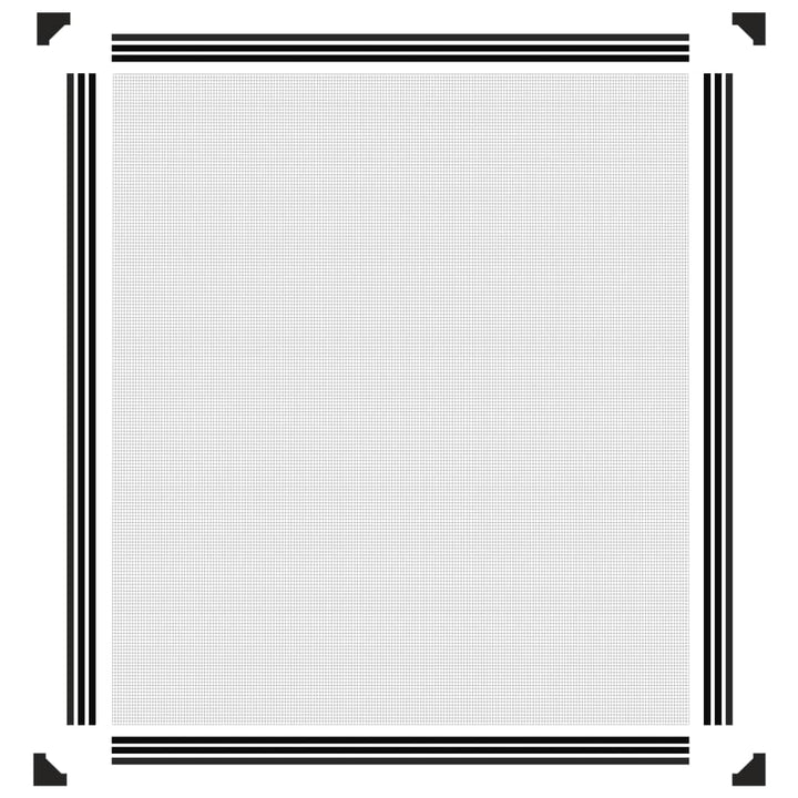 magnetisk insektnet til vinduer 120x140 cm antracitgrå
