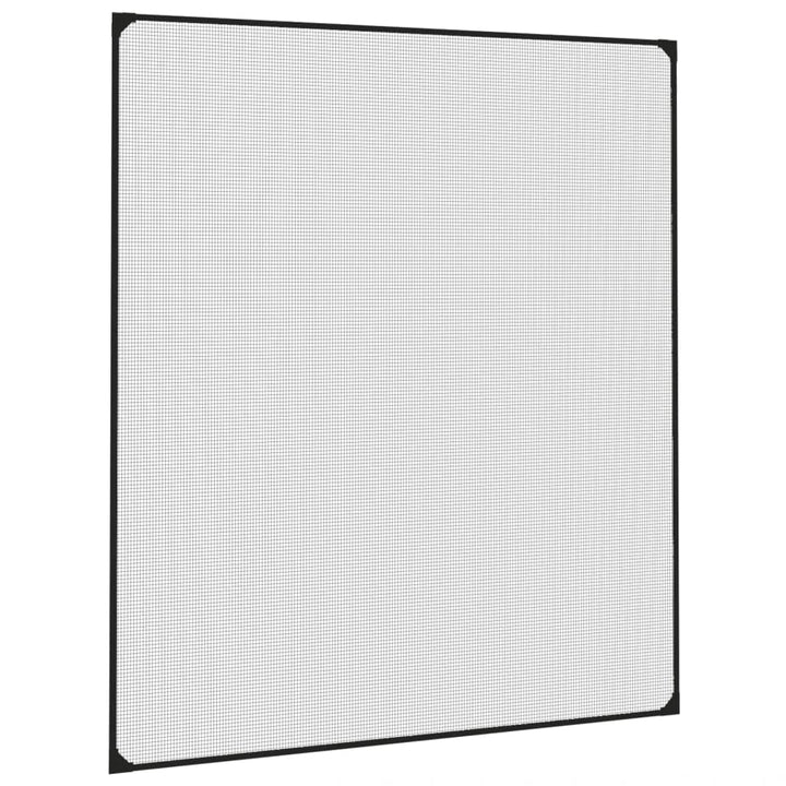 magnetisk insektnet til vinduer 130x150 cm antracitgrå