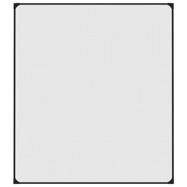 magnetisk insektnet til vinduer 130x150 cm antracitgrå