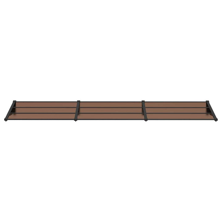 dørbaldakin 358,5x90 cm polycarbonat sort