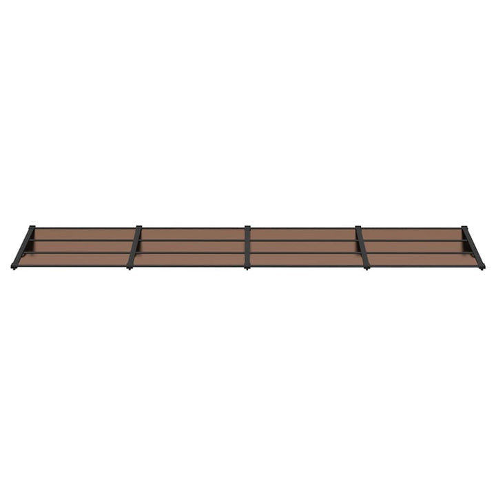dørbaldakin 396x90 cm polycarbonat sort