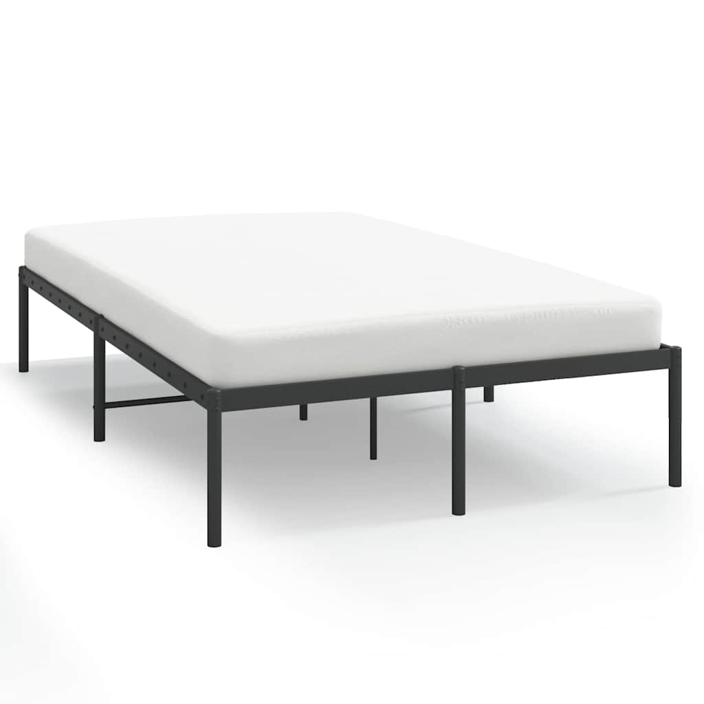 sengeramme 135x190 cm metal sort