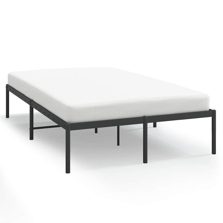 sengeramme 135x190 cm metal sort