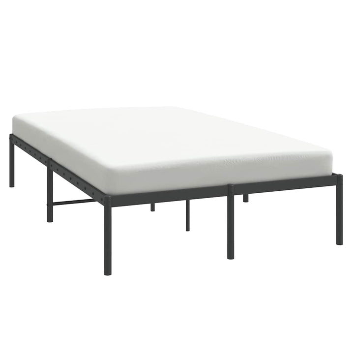 sengeramme 135x190 cm metal sort