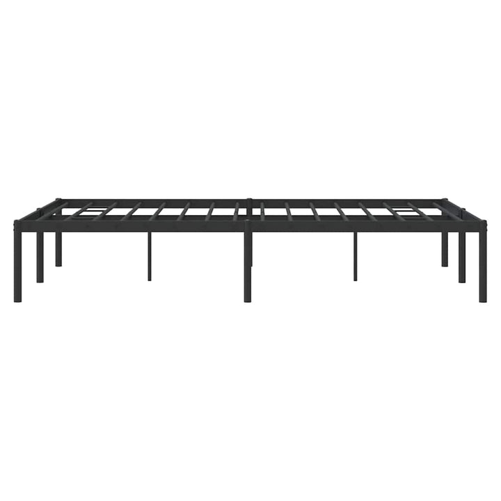 sengeramme 135x190 cm metal sort