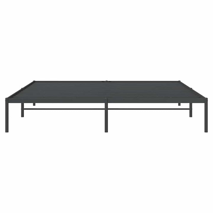 sengeramme 200x200 cm metal sort