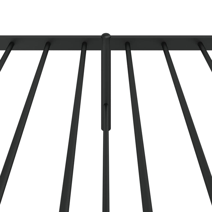 sengeramme med sengegavl 90x200 cm metal sort