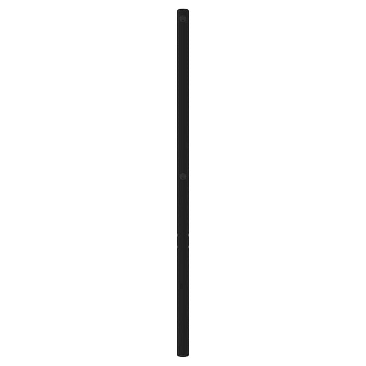 udskiftningsgavl 120 cm metal sort