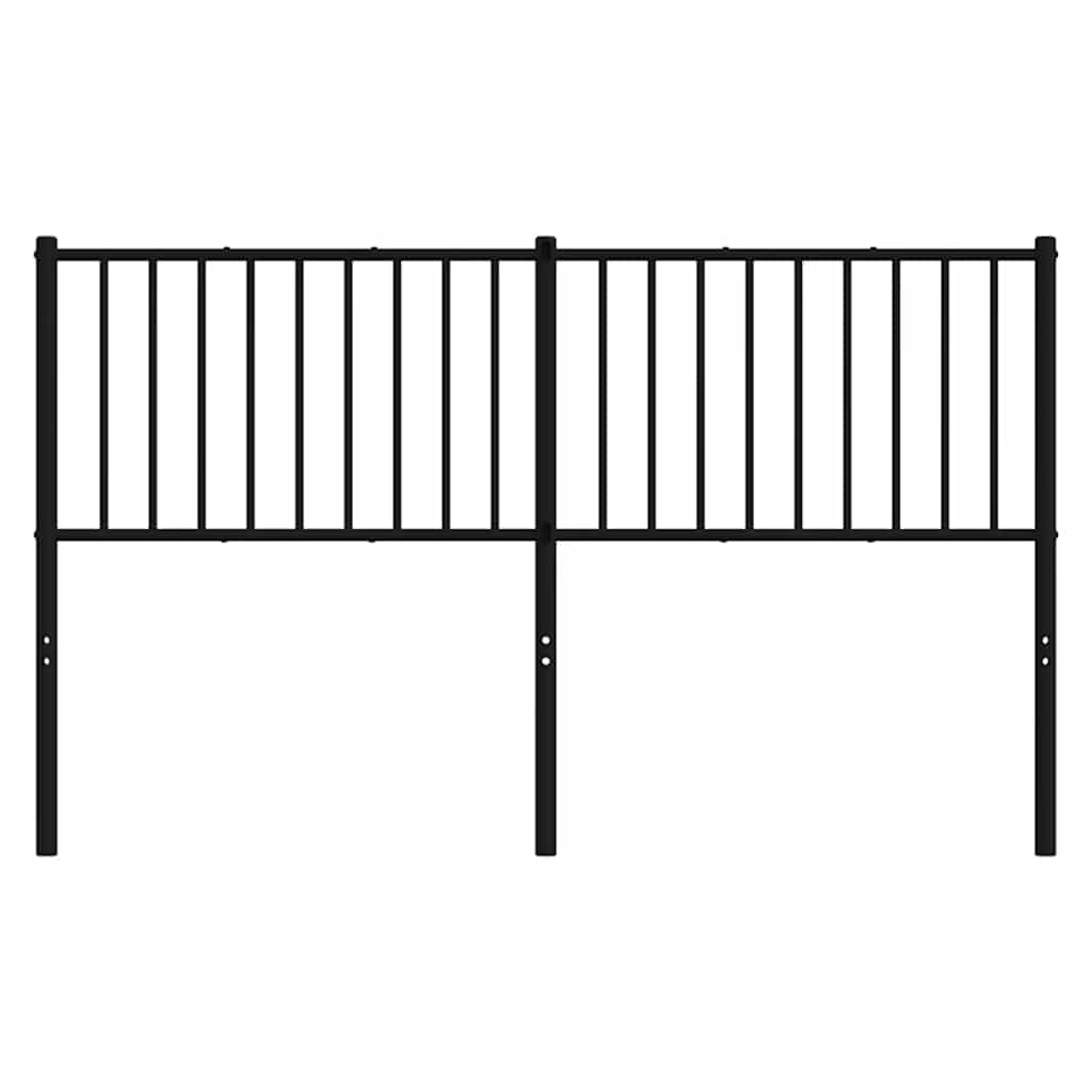 udskiftningsgavl 160 cm metal sort