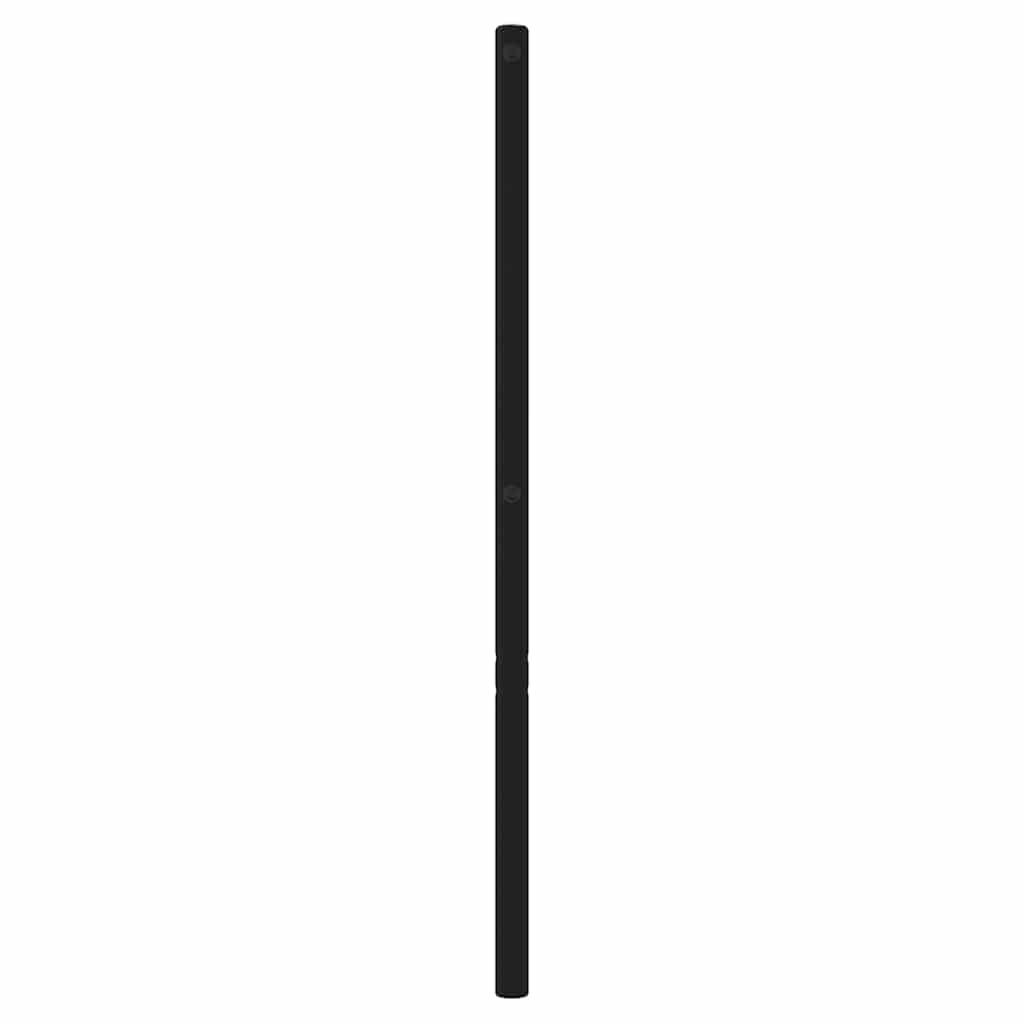 udskiftningsgavl 160 cm metal sort