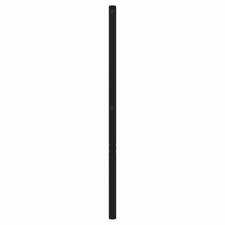 udskiftningsgavl 160 cm metal sort