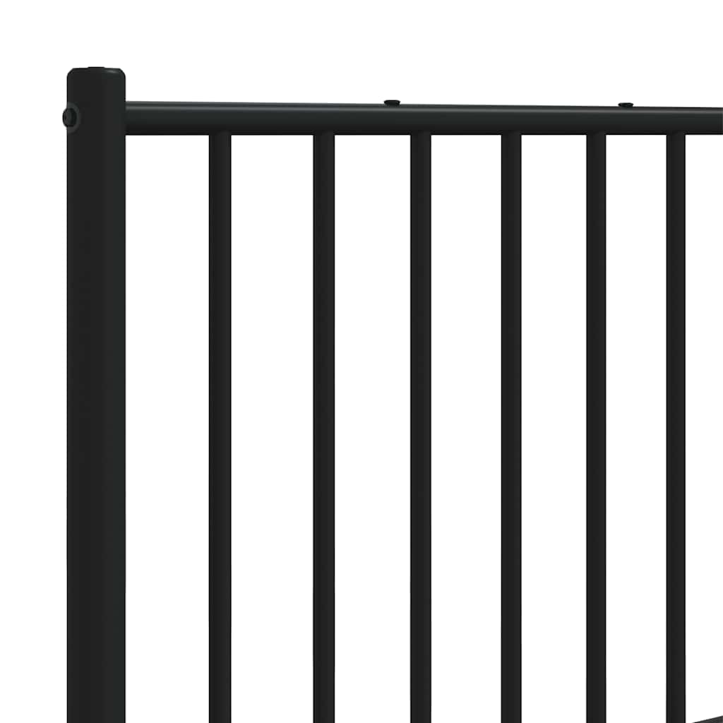 udskiftningsgavl 160 cm metal sort