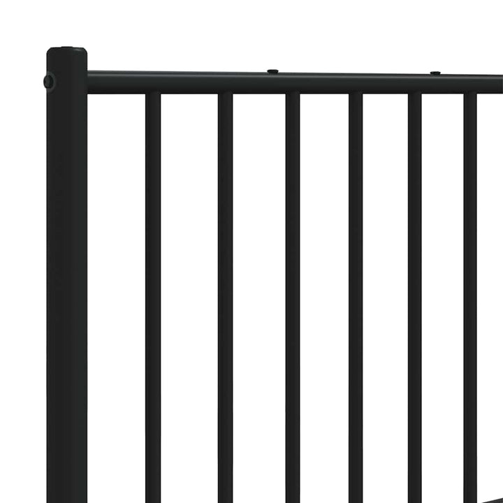 udskiftningsgavl 160 cm metal sort