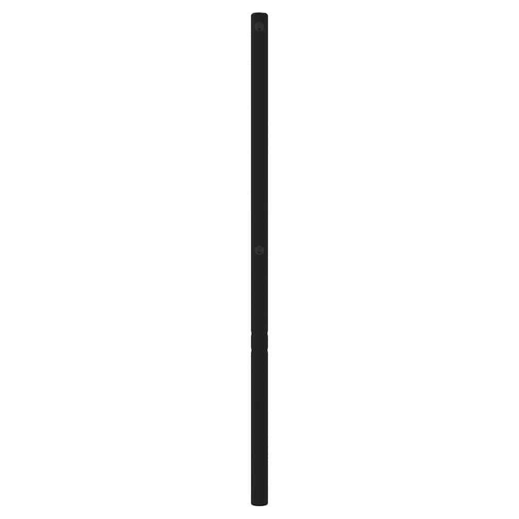 udskiftningsgavl 180 cm metal sort