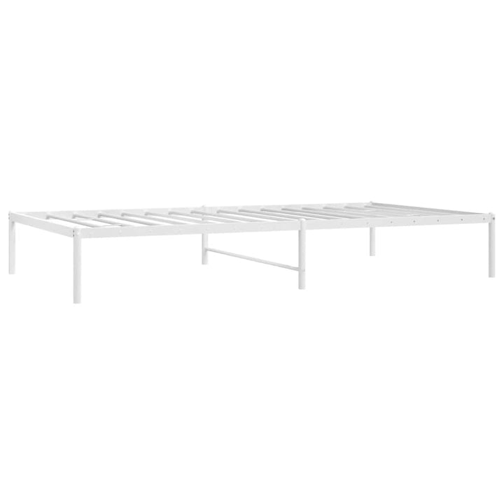 sengeramme 75x190 cm metal hvid