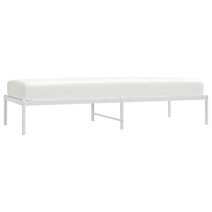 sengeramme 75x190 cm metal hvid