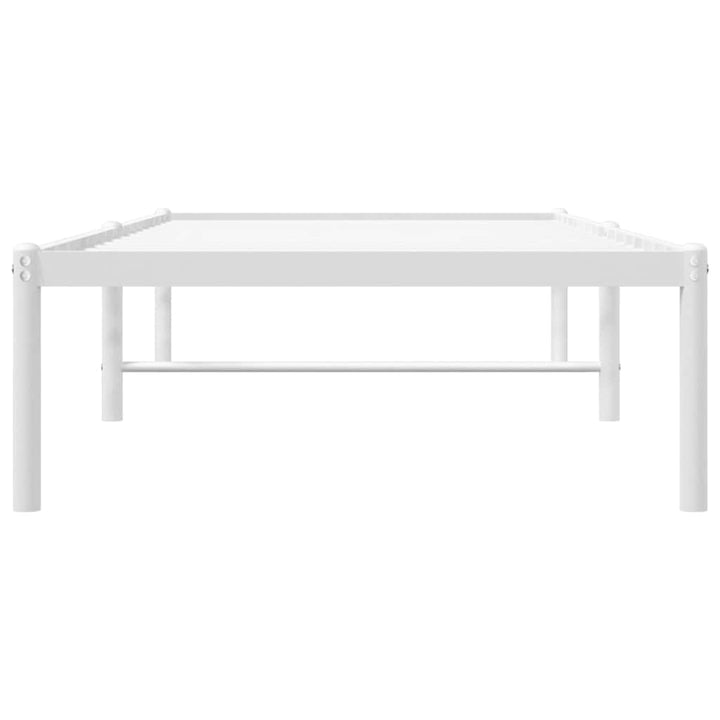 sengeramme 75x190 cm metal hvid
