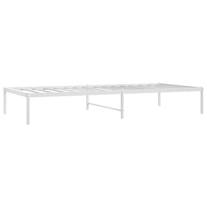 sengeramme 90x200 cm metal hvid