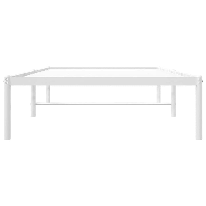 sengeramme 90x200 cm metal hvid