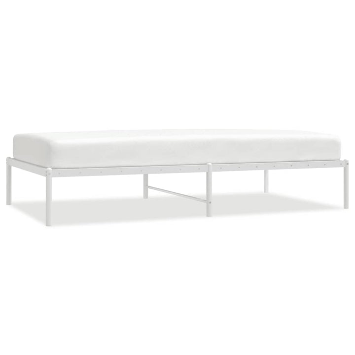 sengeramme 100x190 cm metal hvid