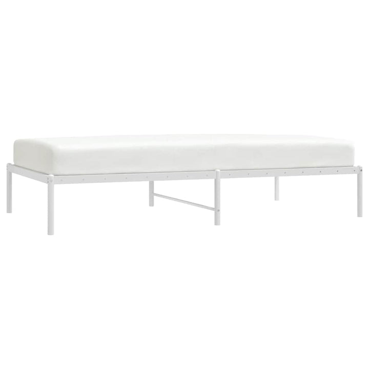 sengeramme 100x190 cm metal hvid