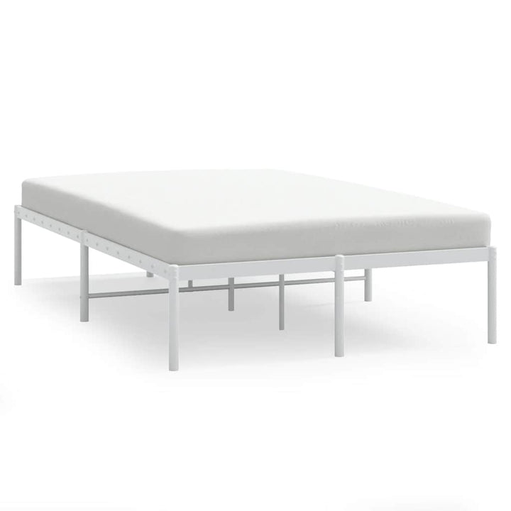 sengeramme 135x190 cm metal hvid