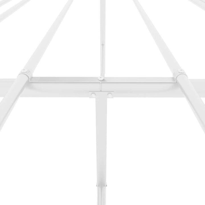 sengeramme 140x190 cm metal hvid