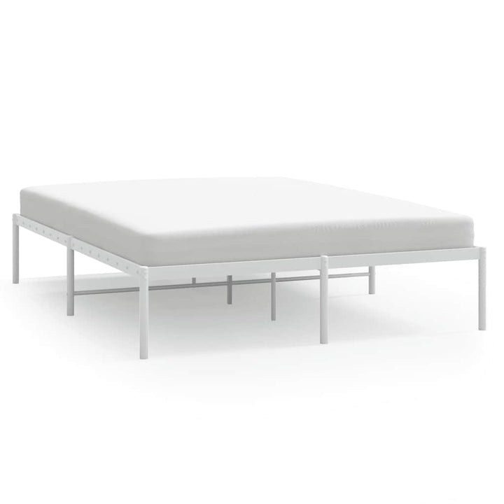 sengeramme 150x200 cm metal hvid