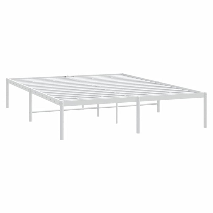 sengeramme 150x200 cm metal hvid