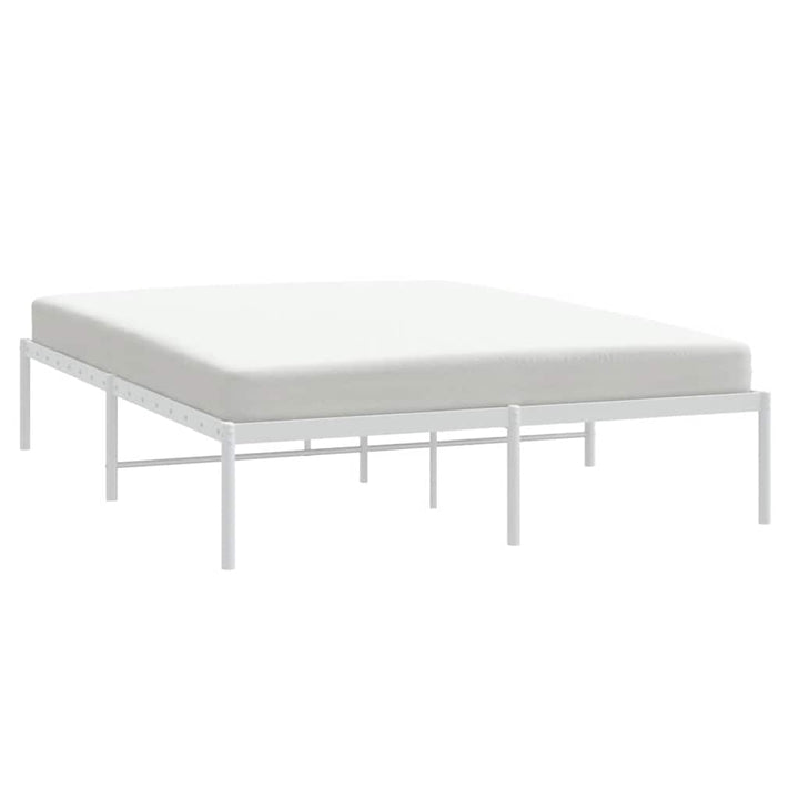 sengeramme 150x200 cm metal hvid