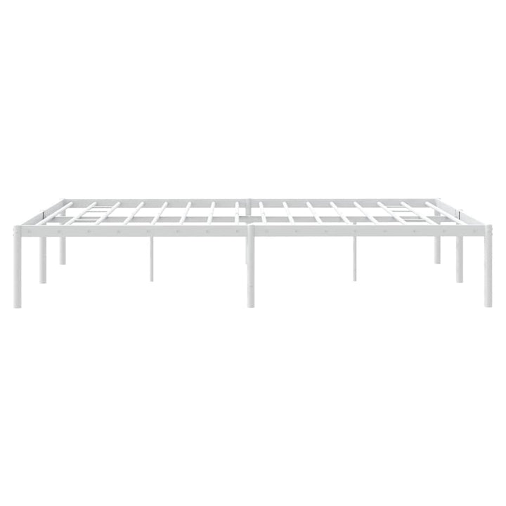 sengeramme 150x200 cm metal hvid