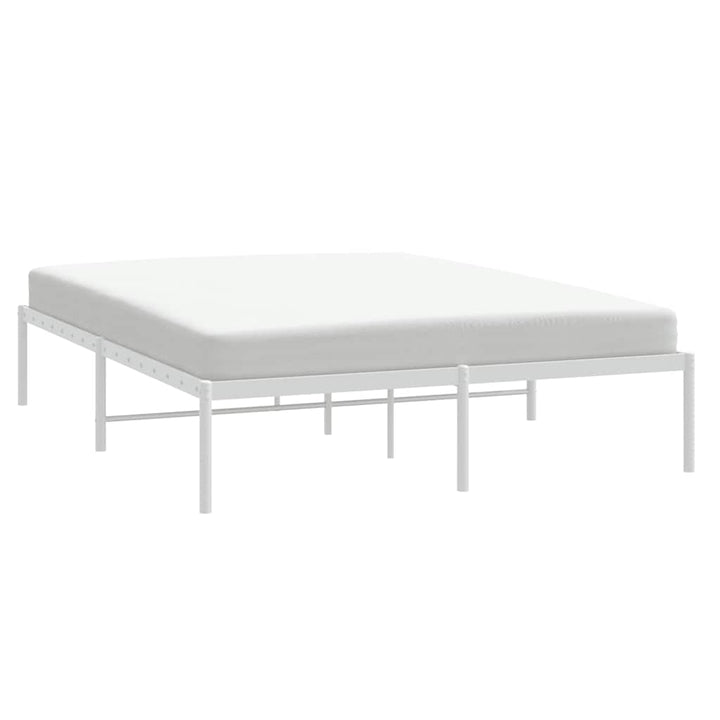 sengeramme 160x200 cm metal hvid