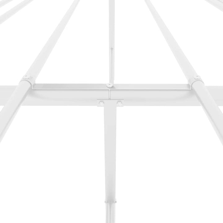 sengeramme 160x200 cm metal hvid