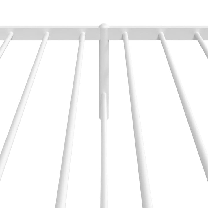 sengeramme med sengegavl 90x190 cm metal hvid