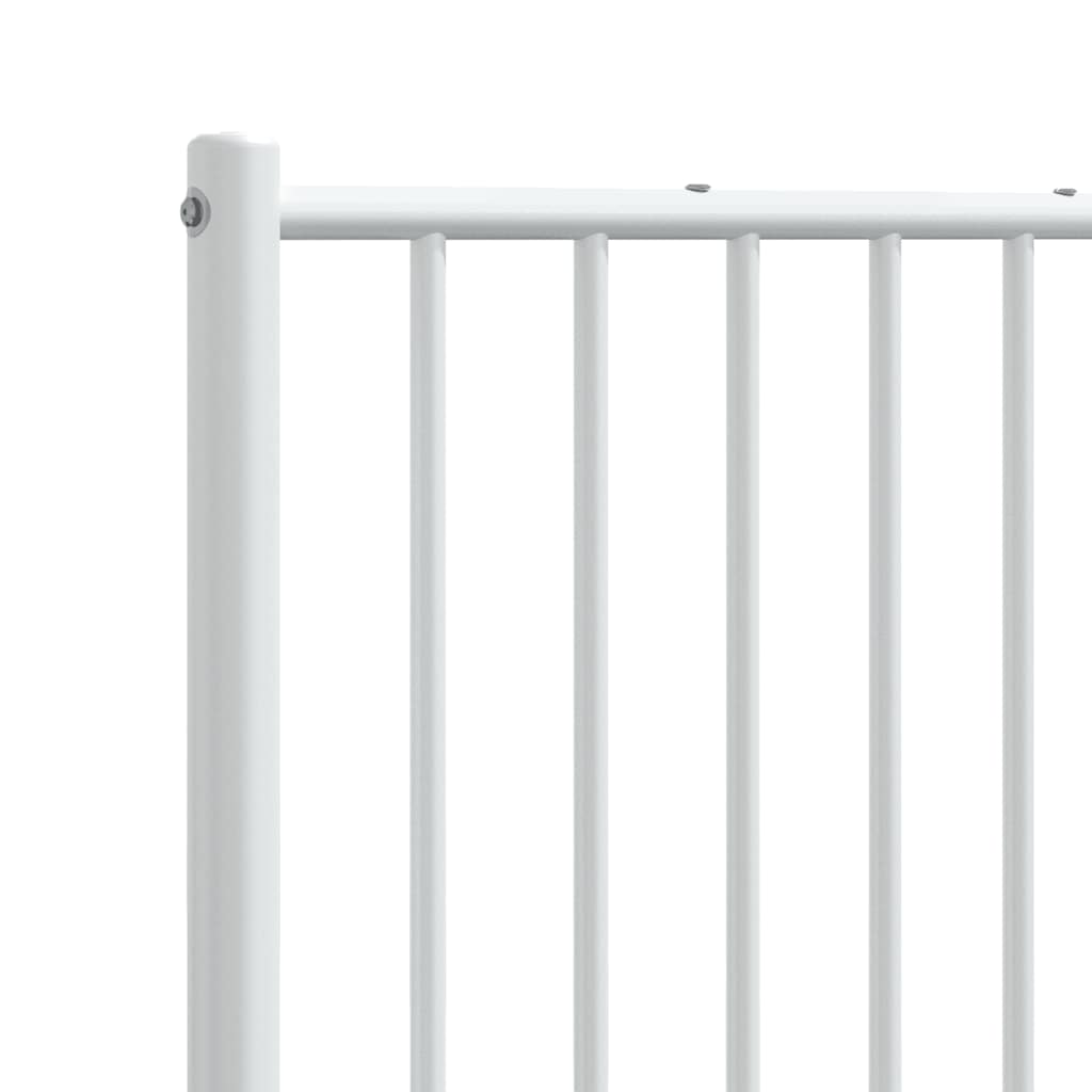 udskiftningsgavl 160 cm metal hvid