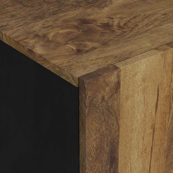 tv-bord 105x33,5x46 cm massivt mangotræ og konstrueret træ
