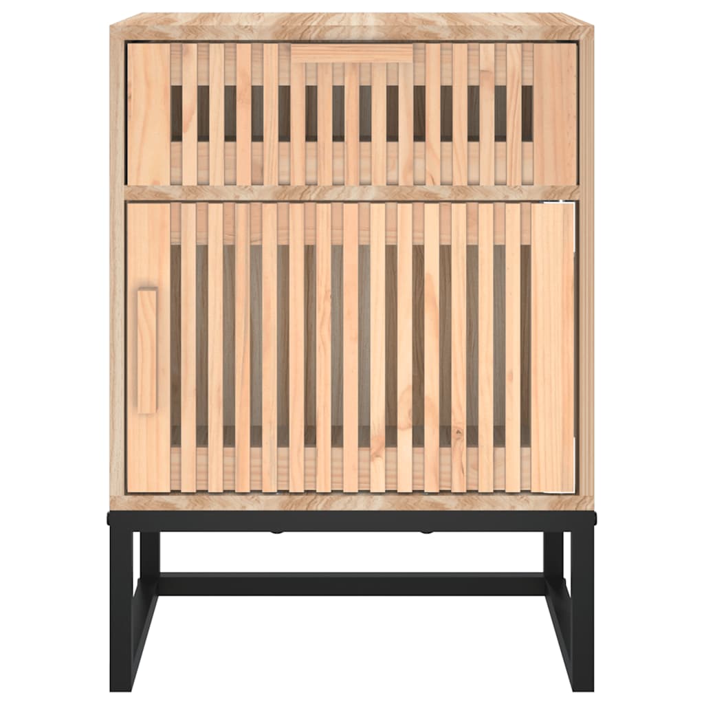 sengeborde 2 stk. 40x30x55,5 cm konstrueret træ og jern