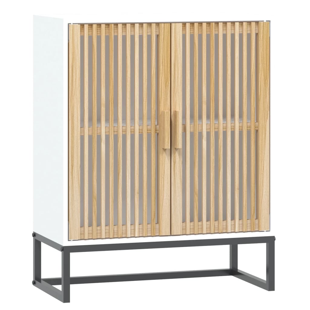 skænk 60x30x75 cm konstrueret træ hvid